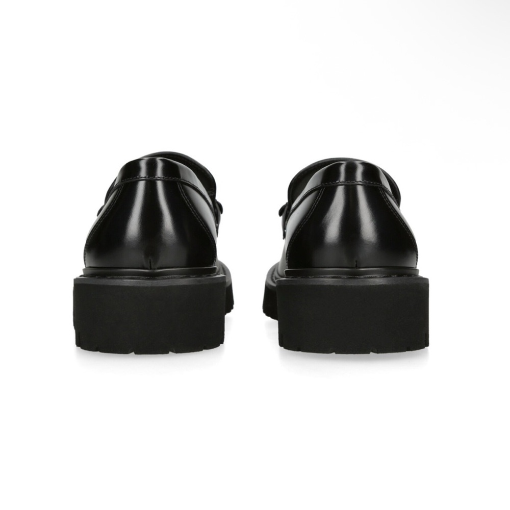 ❗️SOLD❗️VALENTINO GARAVANI VLOGO black leather loafers 39.5 - Picture 11 of 12